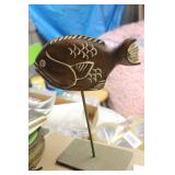 1977 Sarreid Wooden Fish