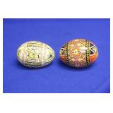Lot of 2 Decorative Real Eggs