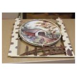 Ceramic plate wall hanger