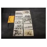 Lot of 10 Black and White miniature Photographs