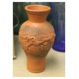 Antique Chinese Pottery Dragon Vase