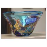 Large Art Glass Bowl