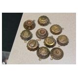 Lot of 10 Jello Copper Mold