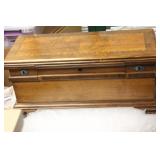 Vintage Inlay Cedar Sewing Box