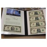 Uncut $1.00 Sheet of 4 plus $2.00 Note