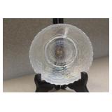 Clear Carnival Iridescent Glass Bowl