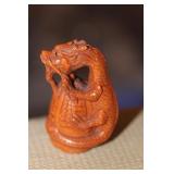 Japanese Dragon Wooden Netsuke