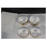 Set of 4 Sterling Napkin Rings