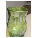 Green Artglass Vase
