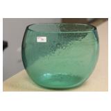 Green Artglass Vase
