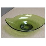 Green Glass Bowl