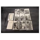 Lot of 10 Black and White miniature Photographs