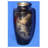 Mixed Metal Japanese Vase