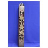 Old Carved Wood Wall Panel