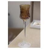 Unsigned Michael Weems Etched Goblet