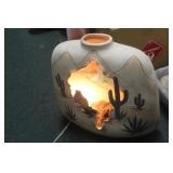 Hand Painted Native American Shadow Lamp