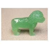 Chinese Green Glass Lion