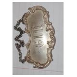 Sterling Silver Gin Tag