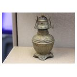 Ornate Metal Oil Lamp Base