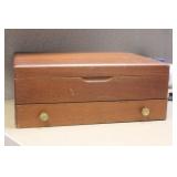 silverware wooden chest