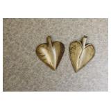 Pair of Some Sort of Marine Tooth or Bone Pendant