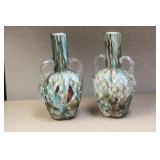 Pair of Art Glass Vases