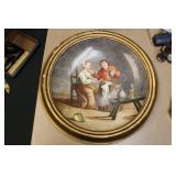 Antique Freres Porcelain Plate