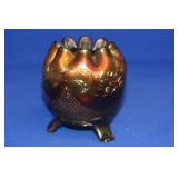 Carnival Glass Peach Plum Bowl