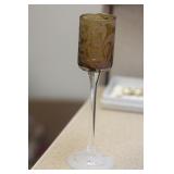 Unsigned Michael Weems Etched Goblet