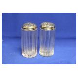 Pair of Sterling Toop Cylinder Container