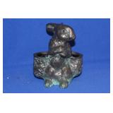 Bronze Rabbit Planter