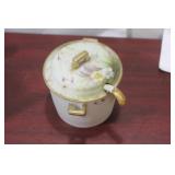 An Antique Nippon Cup with Lid and Spoon