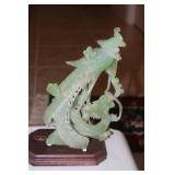 Vintage Serpentine Phoenix Statue