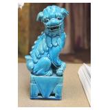Vintage Chinese Ceramic Turquoise Foo Lion
