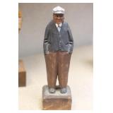 Huron Indian Carved Wooden Figurine