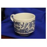 An English Blue and White Cup