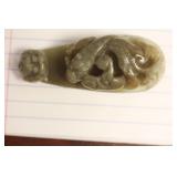 An Antique/Vintage Chinese Jade Belt Hook
