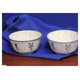 Lot Of Two Chinese Blue And White Bowls