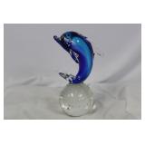 An Art Glass Dolphin