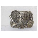 Country Music Brass Belt Buckle