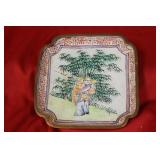 A Chinese Canton Enamel Small Square Dish