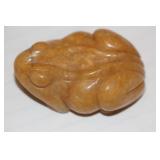 Rare Chinese Yellow Jade Toad