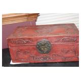 A Chinese Vintage Leather Box