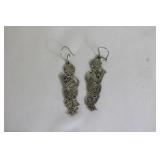 A Pair of Sterling Earrings