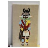 A Ceramic Kachina Doll Tile