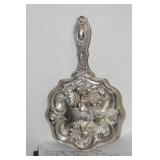 Antique Silverplate Ornate Mirror