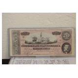 Copy of a $20 Confederate Note
