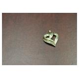 A 10Kt Gold and Diamond Pendant