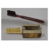 Lot of 2 Brushes - A Rare Decoater Tooth Brush