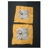 A Pair of Oriental Silk Pillowcase